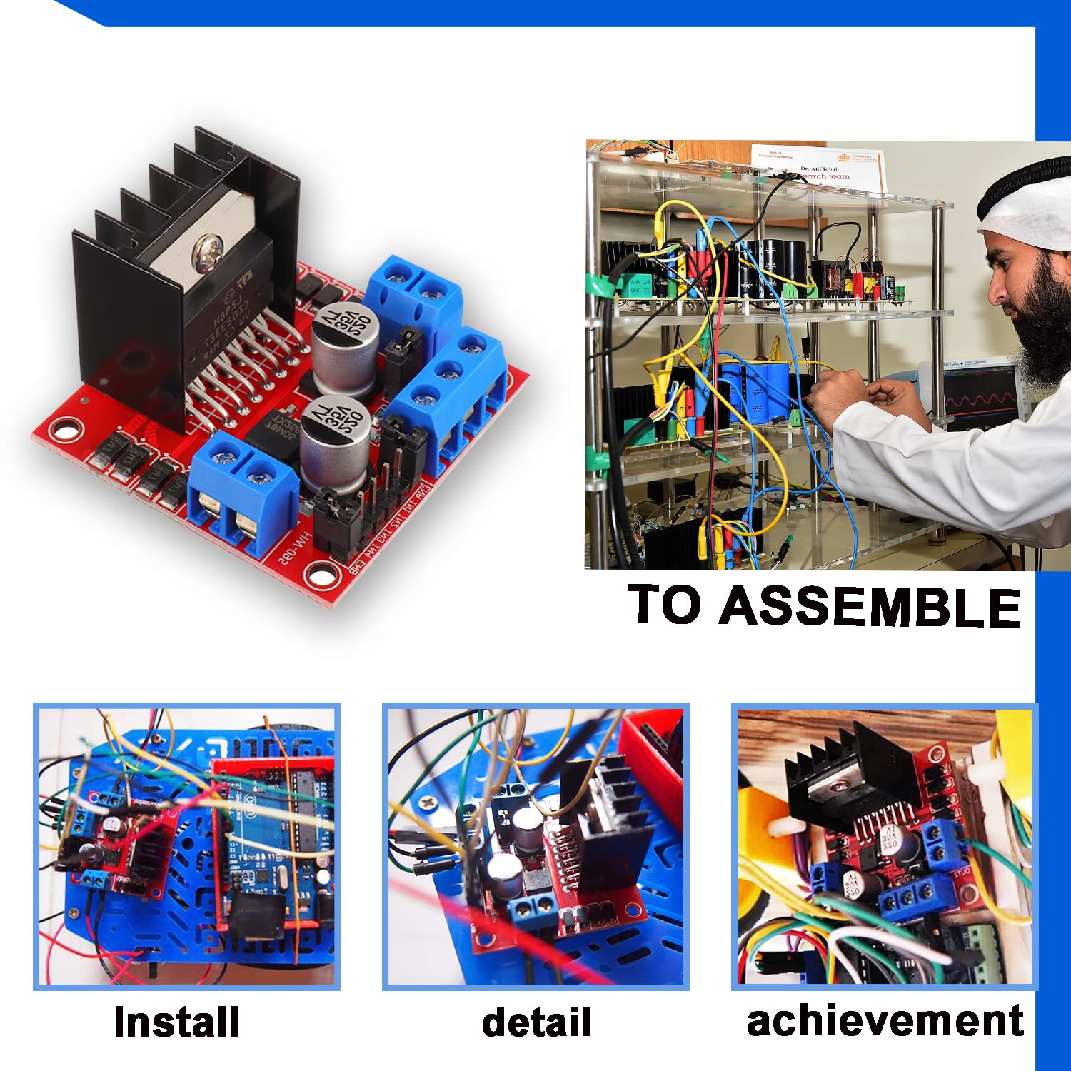 L298N لوحة تحكم محرك المحرك تي - مراجعة Home Automation Arduino وسعره